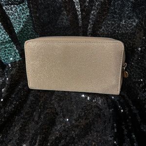 Gold zipper wallet